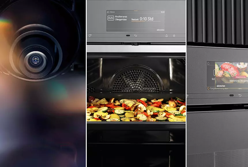 Blick ins Innere mit Hilfe einer App für den smarten Backofen von Miele