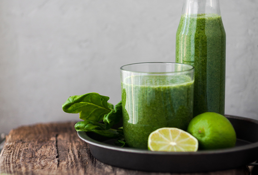 Smoothie mit Spinat