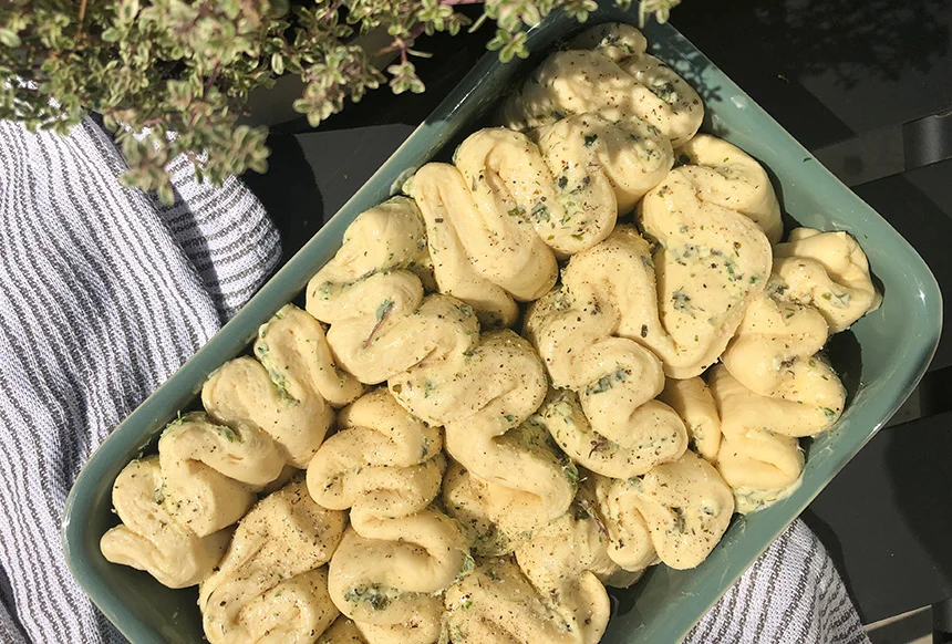 Zupfbrot Faltenbrot Rezept Marquardt K&uuml;chen