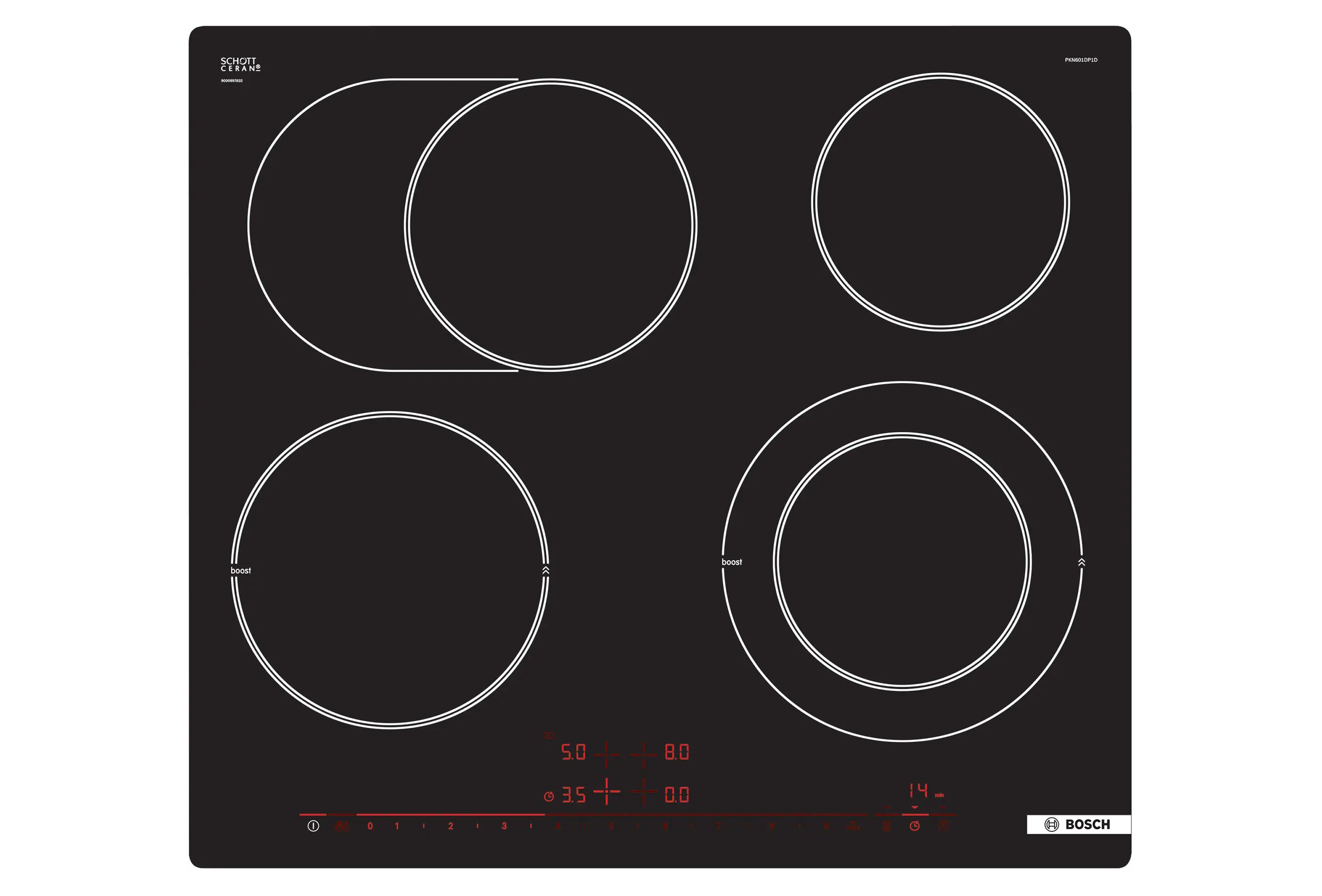 Elektro-Kochfeld Bosch PKN601DP1D
