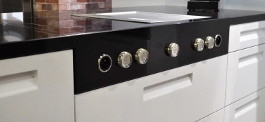 Herd?Bedienknebel elegant mit Granit verblendet