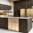 Design Küche mit goldenen Details