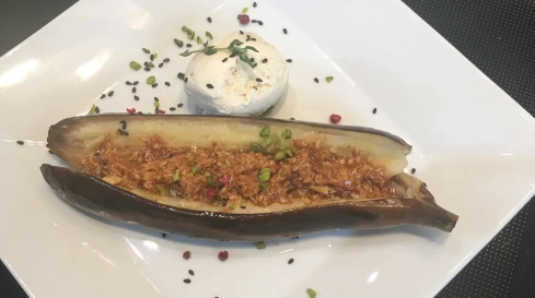 Marquardt Küchen: Gegrillte Banane Mit Kokos Honig Und Ingwer