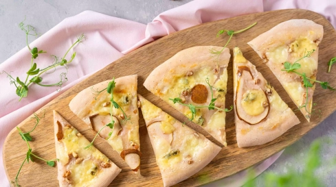 Marquardt Küchen: Pizza Birne Gorgonzola