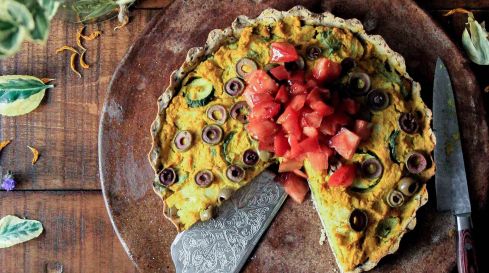Marquardt Küchen: Zucchini Oliven Quiche 11zon