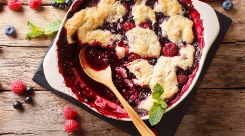 Himbeer Crumble